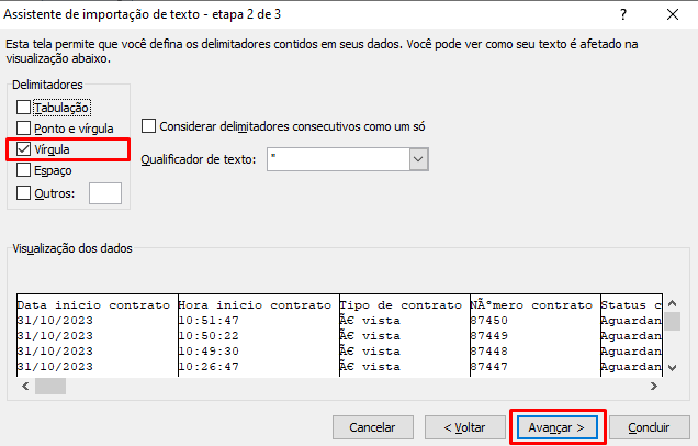 Como corrigir caracteres desconfogurados no excel 4